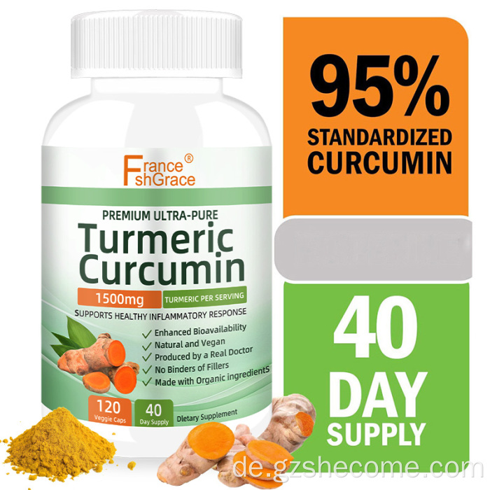 Kurkuma-Curcumin-Kapseln verhindern Krebs. Kurkuma-Kapseln